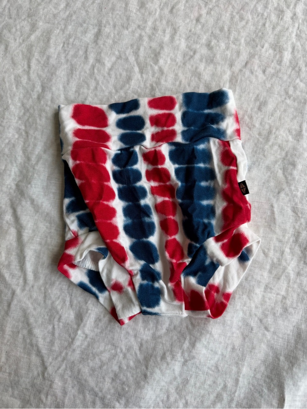 Kyte BABY Red, Blue & White Tie-Dye Bloomers